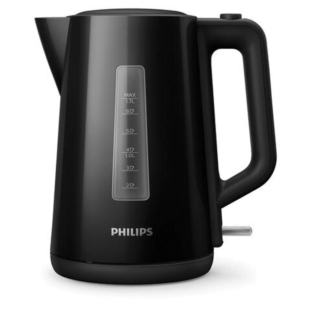 Чайник PHILIPS HD9318/20, 1,7 л, 2200 Вт, закрытый нагревательный элемент, пластик, черный