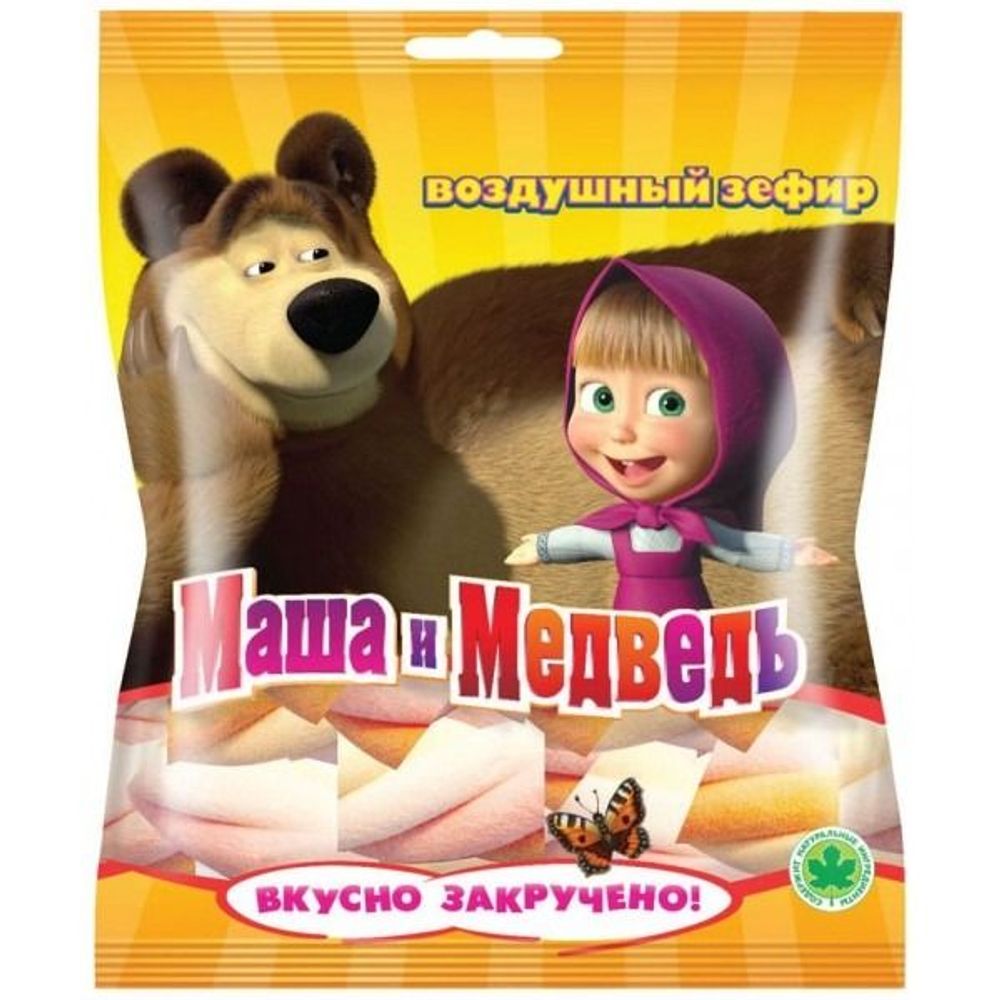 Зефир Маша и Медведь воздушный пакет 80г, шт