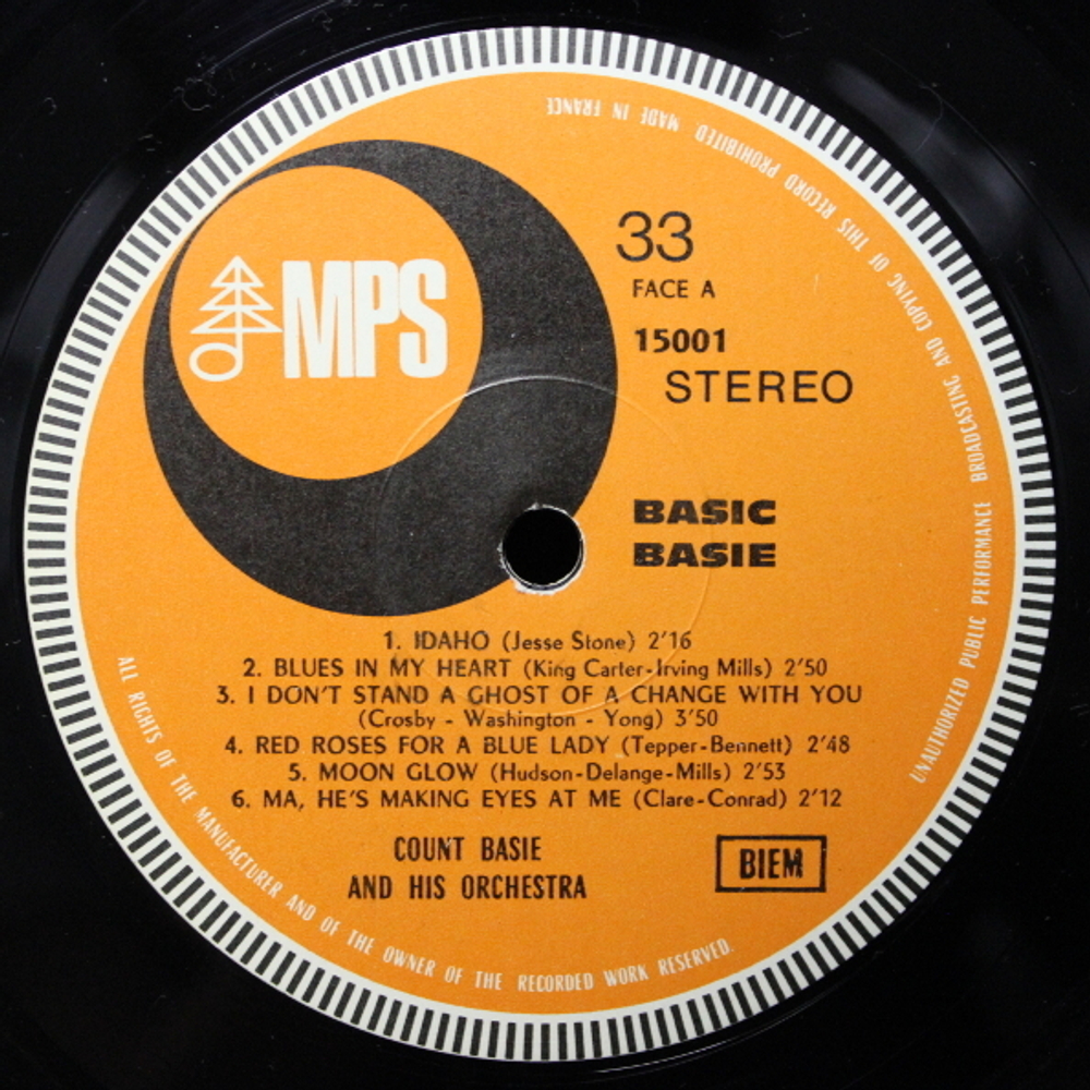 Count Basie Orchestra / Basic Basie (LP)