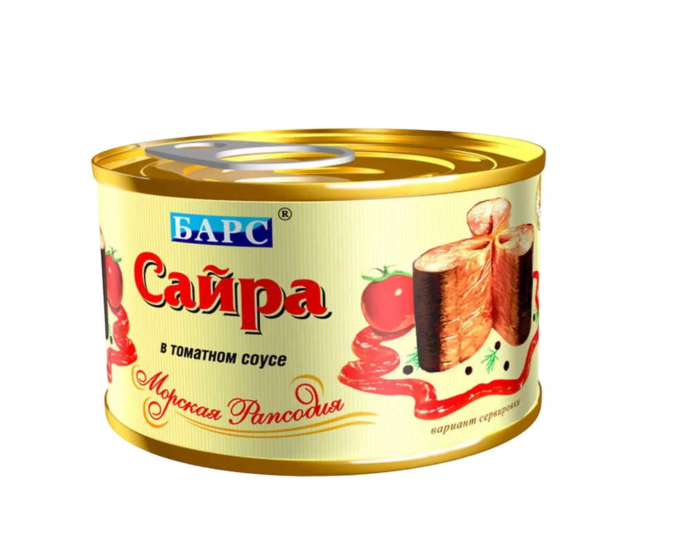 Сайра в т/с 250г   ТМ "БАРС"