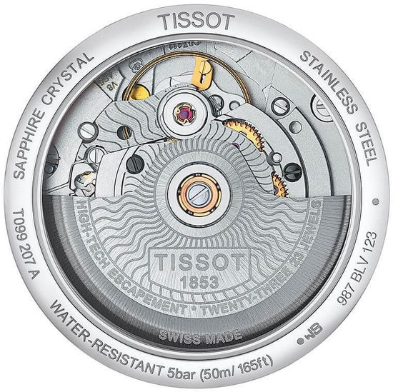 Женские часы Tissot T099.207.11.188.00 Chemin des Tourelles Powermatic 80 Lady