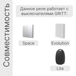 Реле RGBW диммер GRITT Core 2.0 в подрозетник 433 + WiFi, CR2205W