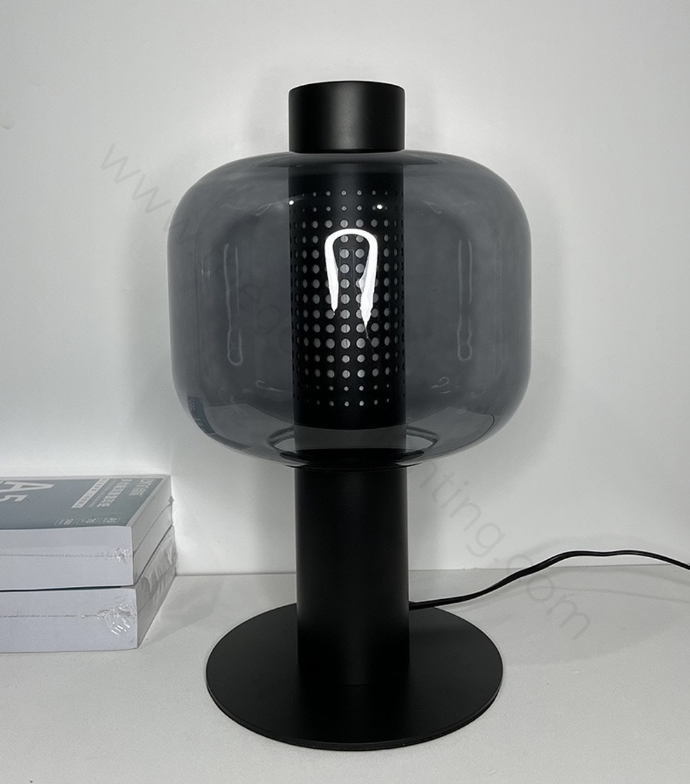 Table design lamp Bonbori by Brokis (Smoky/Black)
