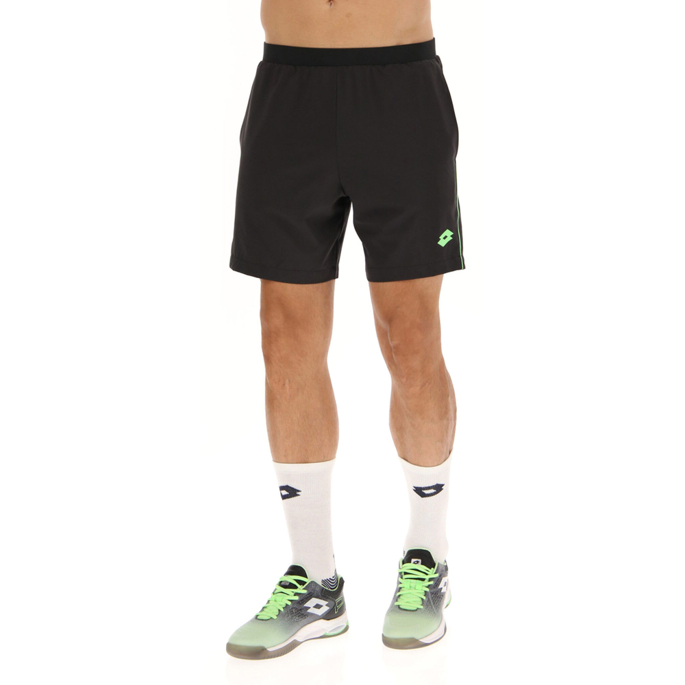 Мужские теннисные шорты Lotto Superrapida V Shorts Men - Black, Green