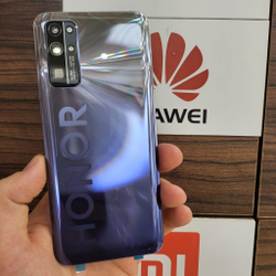 Крышка для Honor 30 - задняя стеклянная панель "Высокое качество" (серебристого цвета)