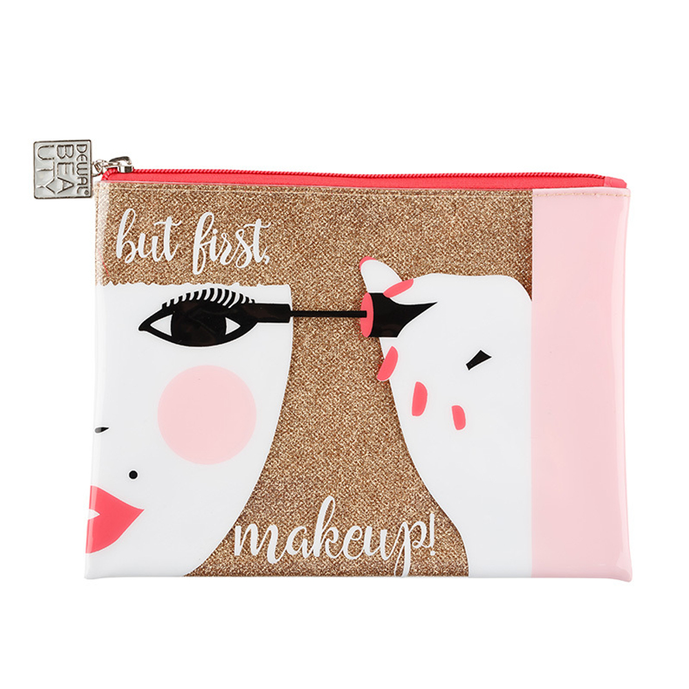 Стильная яркая немецкая женская косметичка "Модница" DEWAL BEAUTY BG-1