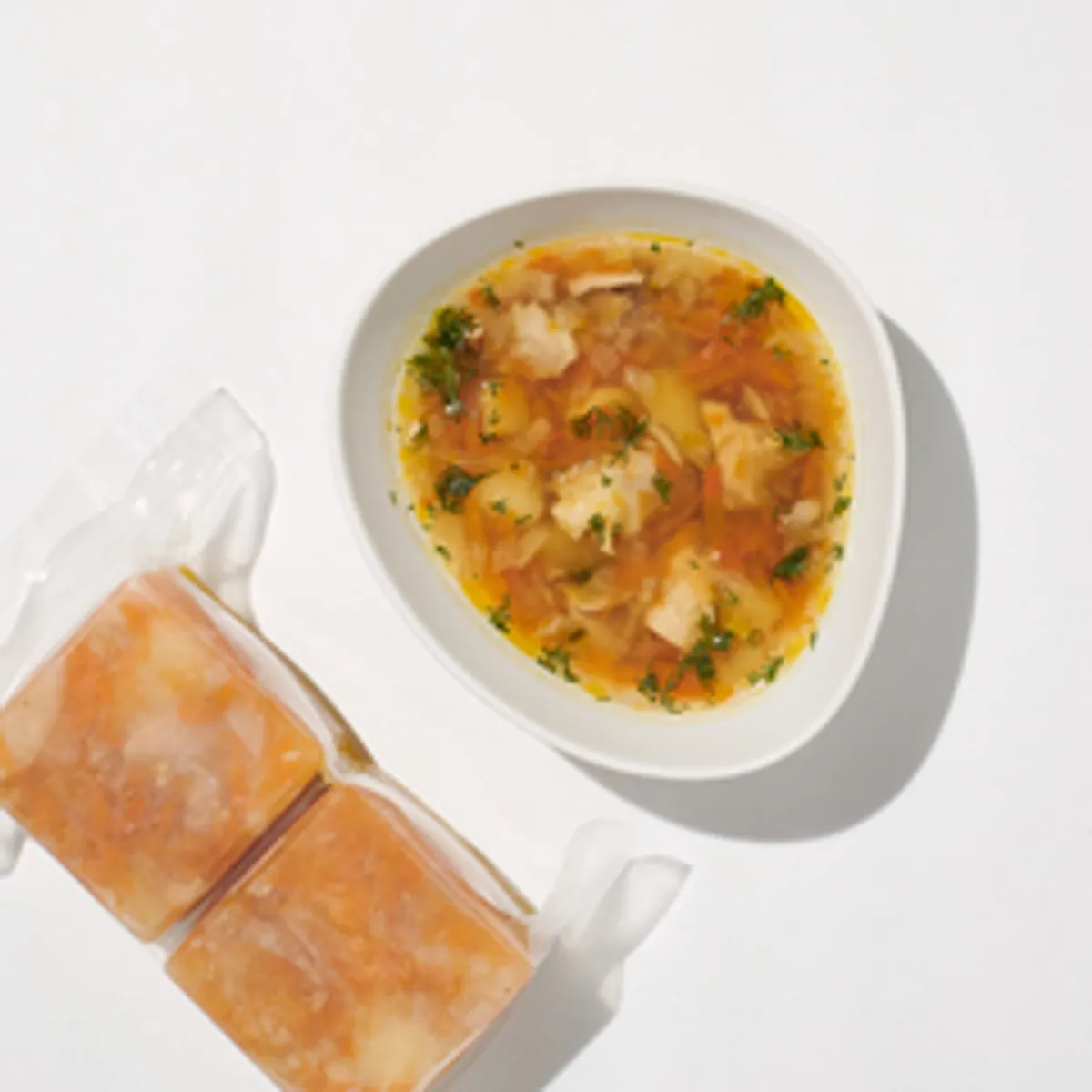 Просто суп (бульон куриный с овощами) / 500 гр 2*250 г