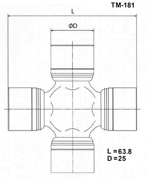 Крестовина карданного вала TOYO TM181