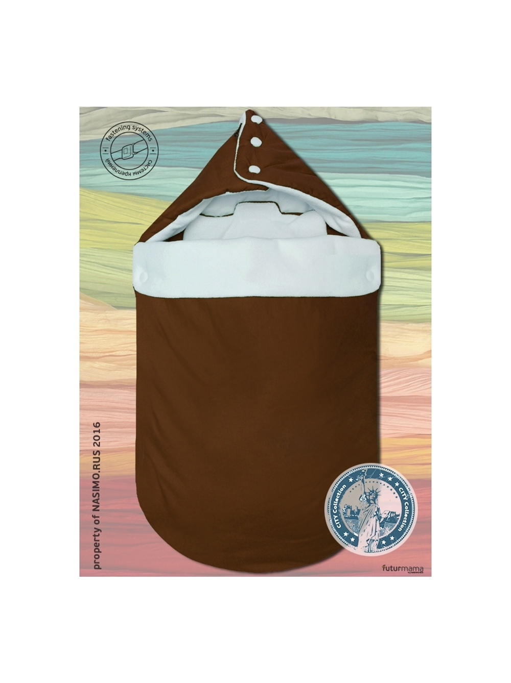 Конверт для автокресла Futurmama Dark Choco