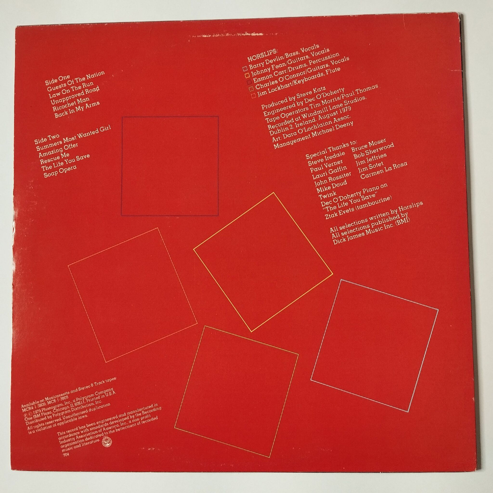 Винтажная виниловая пластинка LP Horslips Short Stories Tall Tales (USA 1979)