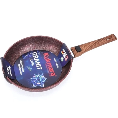 Сковорода 24см со съемной ручкой «Granit ultra» red сга242а