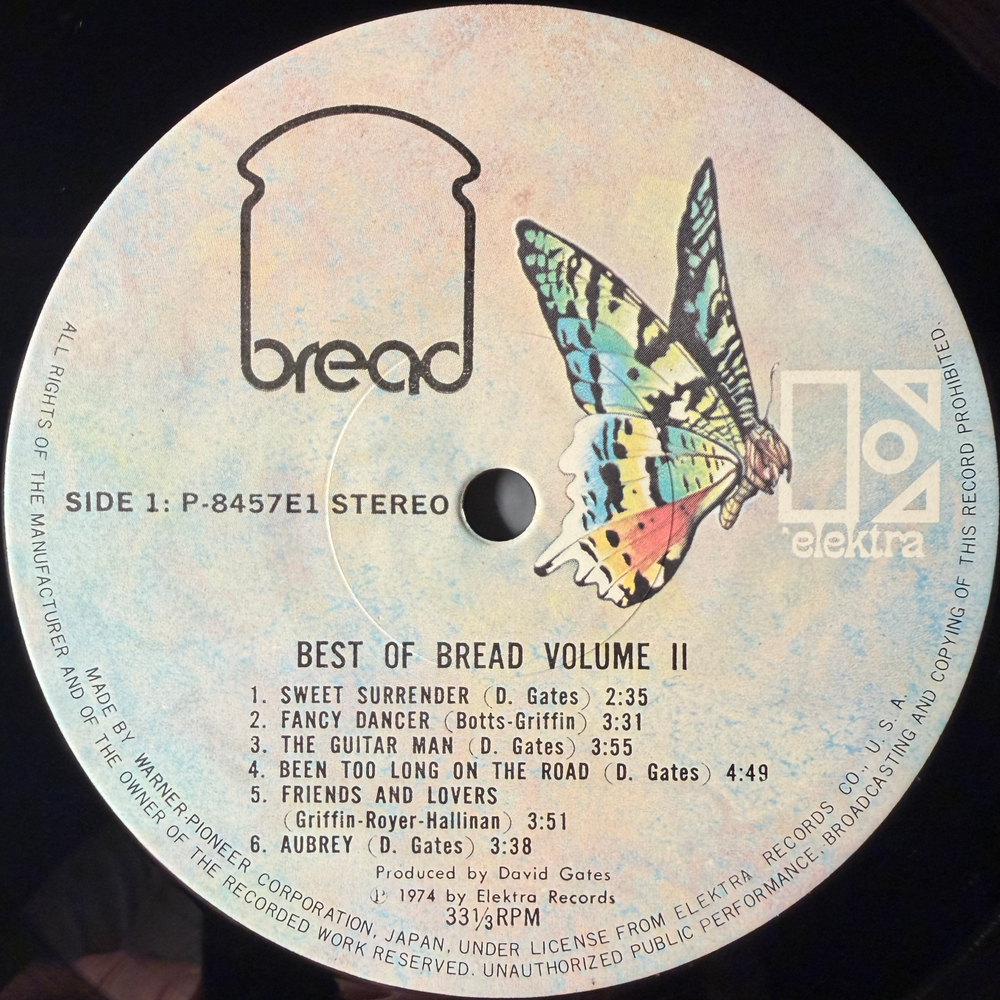 Bread – The Best Of Bread Volume Two (Япония 1974г.)