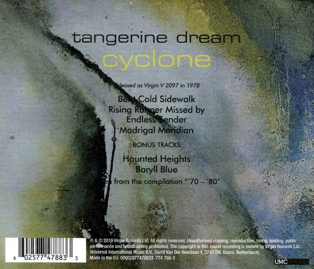 Tangerine Dream / Cyclone (CD)