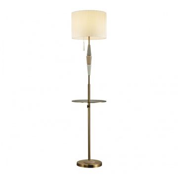 Торшер 1*E27 5403/1F коричневый/кремовый CLASSIC Latte Odeon Light Exclusive