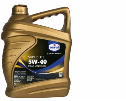 EUROL E1000924L SUPER LITE 5W-40 МОТ. МАСЛО СИНТ. 4Л