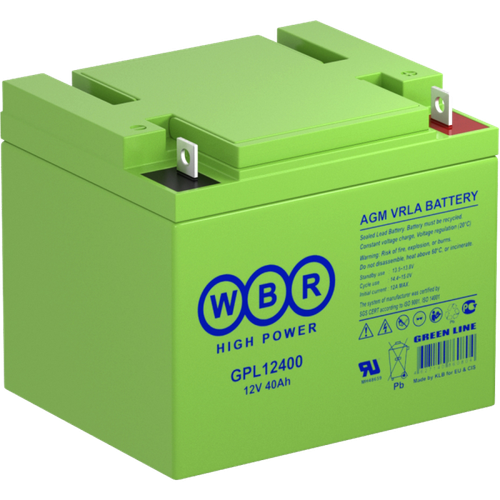 Аккумулятор WBR GPL12400 - AGM ( 12В / 40Ач )