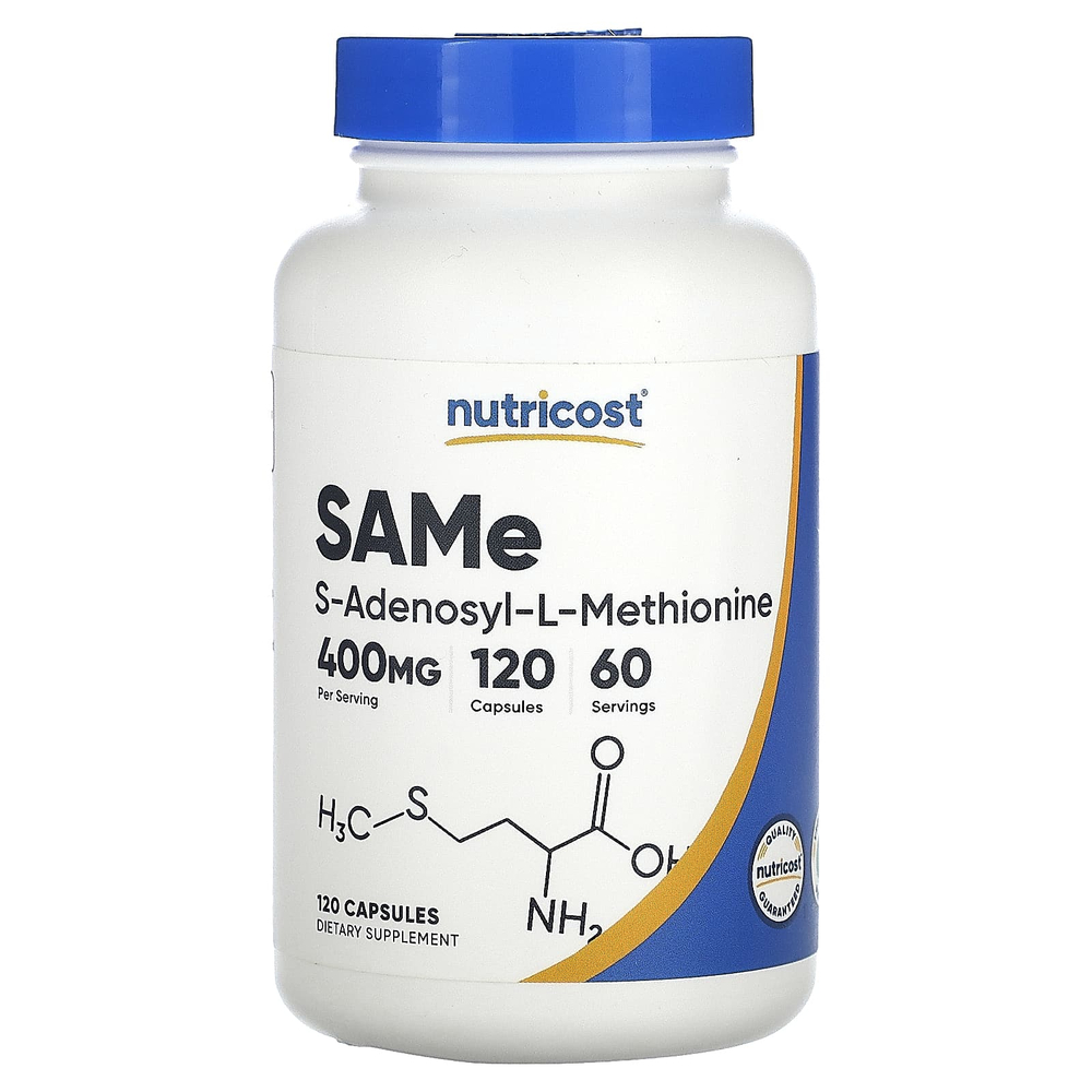 Nutricost, SAMe, 120 капсул (200 мг в 1 капсуле)