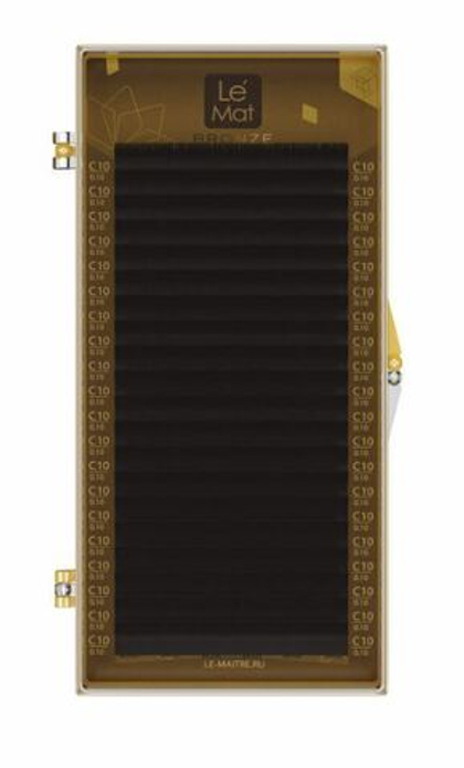 Ресницы Коричневые Le Maitre DARK CHOCOLATE (20 линий) МИКС, D 0.07 8-15 мм
