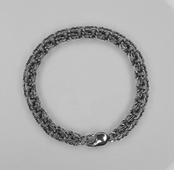 Браслет Silver Moon "Бисмарк", черненый, серебро 925, ширина 6,5мм