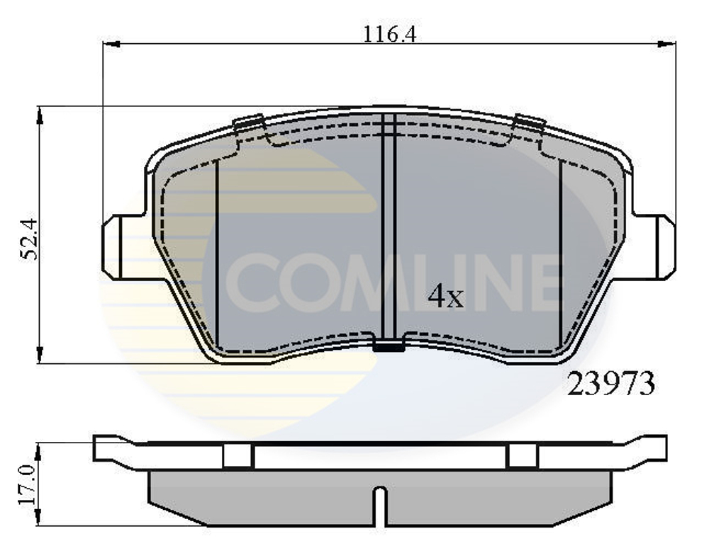 COMLINE - CBP0984-CML - Brake Pad Set, disc brake