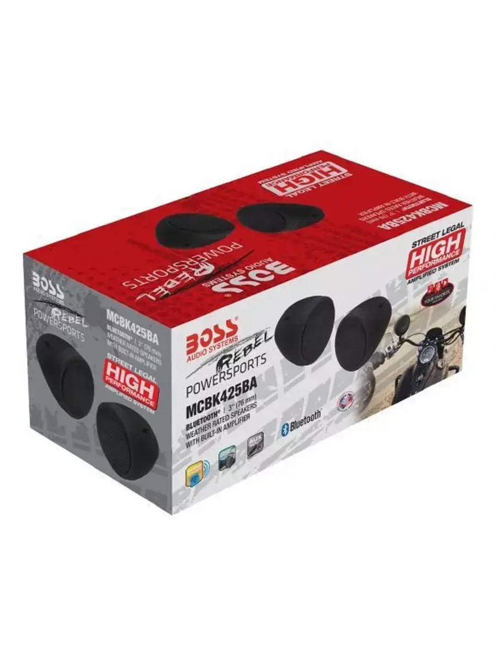 Аудиосистема для мотоциклов Boss Audio MCBK425BA 600W, 3"