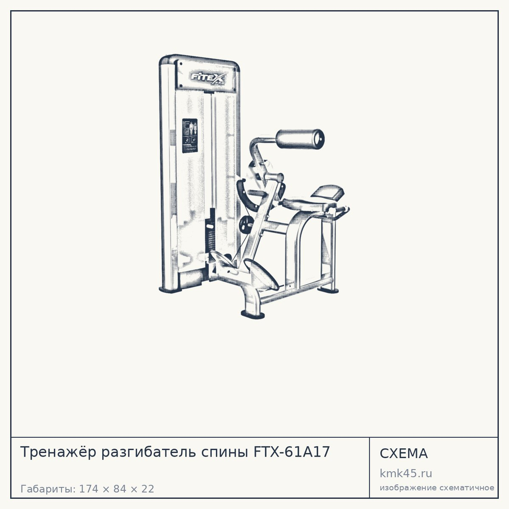 Тренажёр разгибатель спины FTX-61A17 — от 169 000 ₽