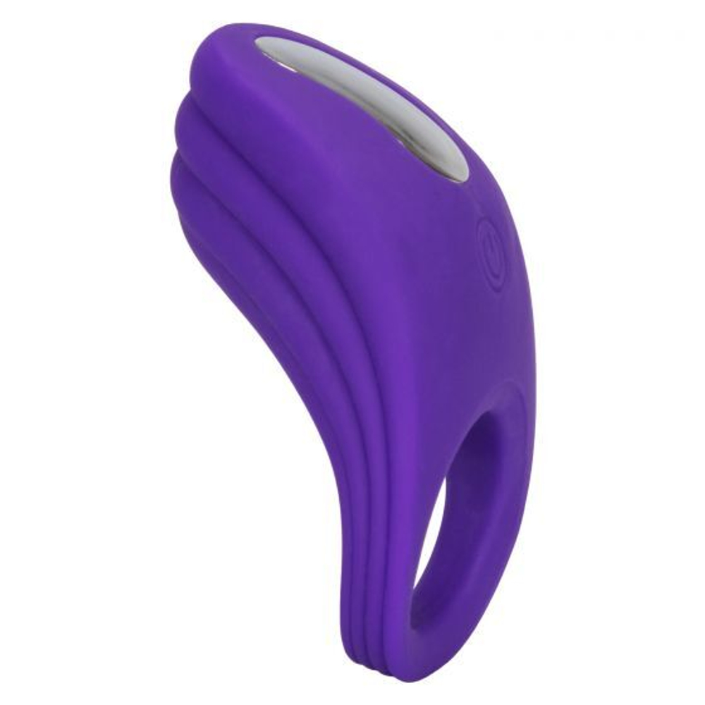 Фиолетовое эрекционное виброкольцо Silicone Rechargeable Passion Enhancer (Цвет: фиолетовый)