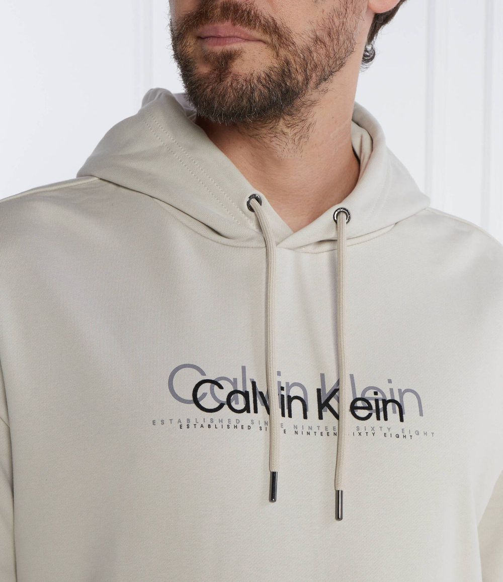 Худи DOUBLE FLOCK LOGO Calvin Klein - экрю(K10K111815)