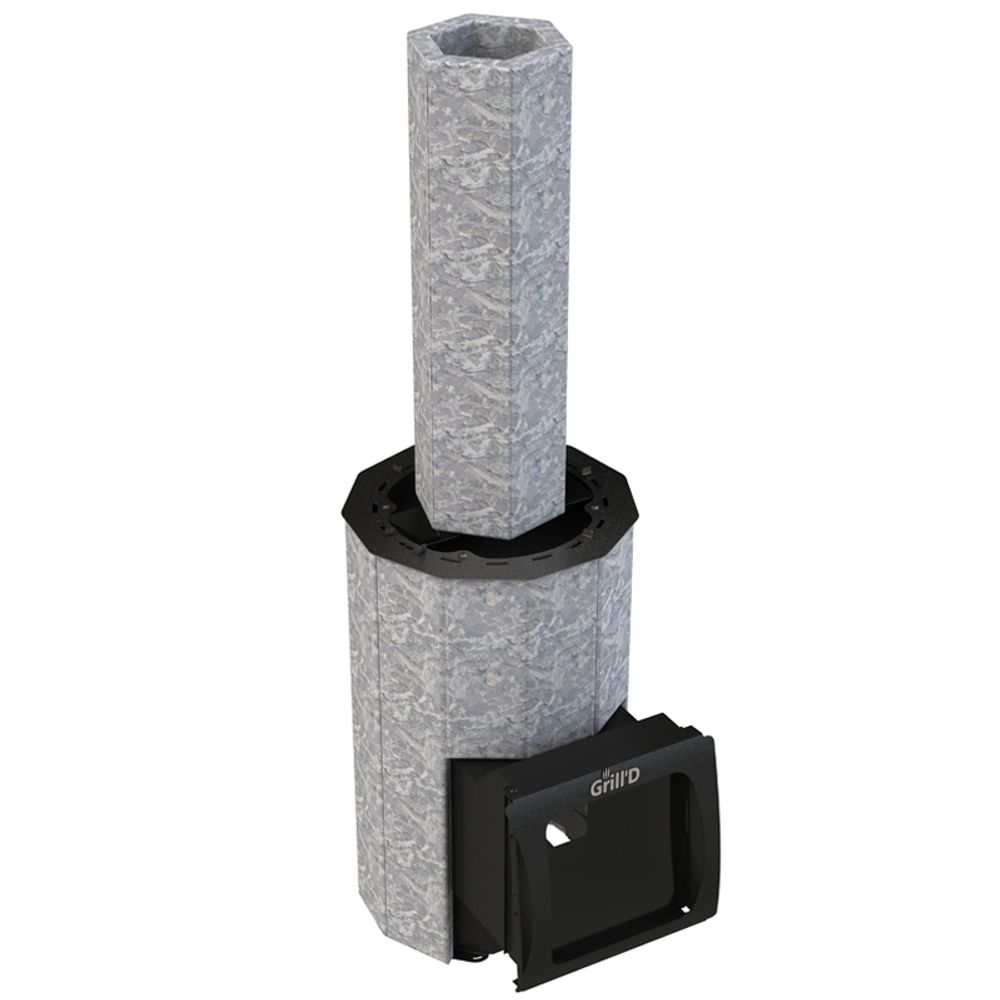 Дровяная банная печь Grill'D Violet 200 Long Max Stone
