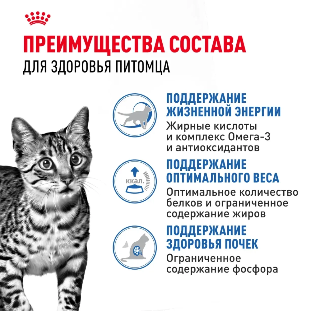 Корм влажный для кошек Royal Canin Indoor Sterilised 7+ кусочки в желе, 85г