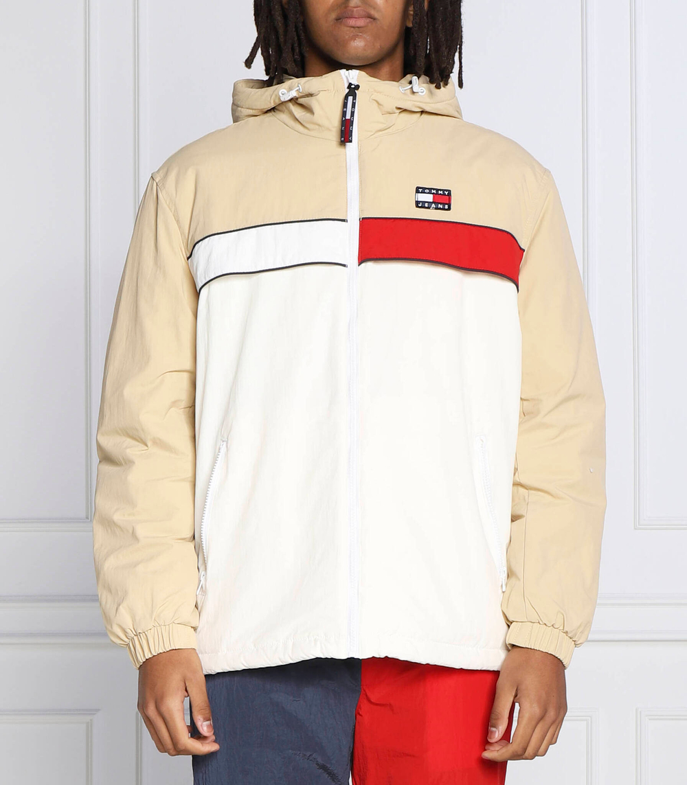 куртка color block chicago Tommy Jeans - экрю(DM0DM14450)