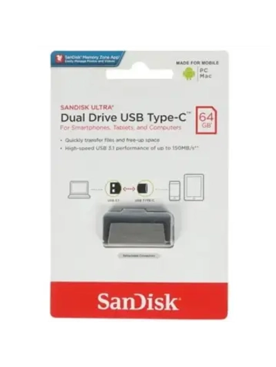 Память USB Flash 64 ГБ Ultra Dual SDDDC2-064G-G46 SILVER