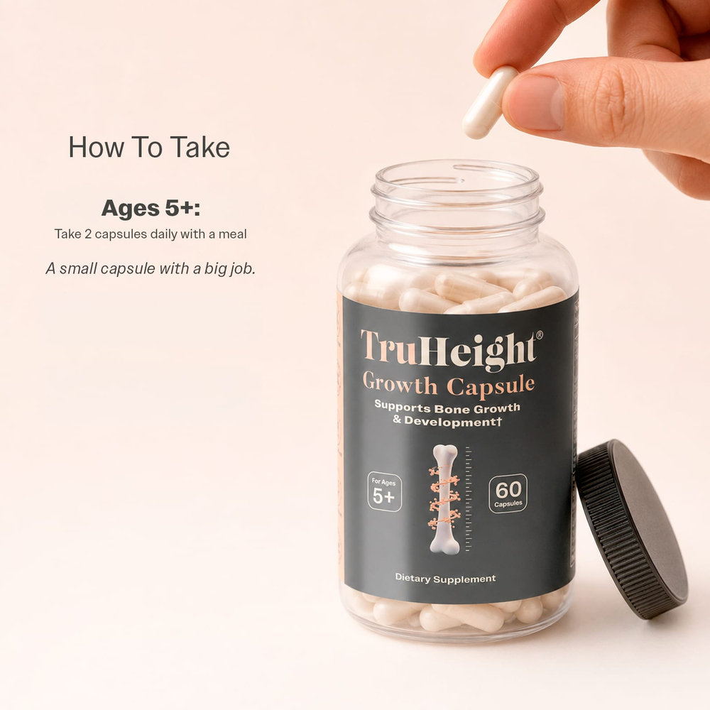 TruHeight, капсулы для роста, для детей от 5 лет, 60 капсул