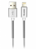 Partner HD USB 2.0 - lightning 1.2м 2.1A белый металлические штекеры нейлоновая оплетка пружи Кабель