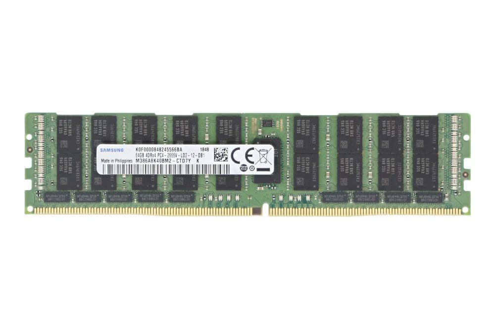 Модуль памяти для сервера Samsung 64GB PC4-21300 4Rx4 DDR4 2666MHz ECC Reg Memory M386A8K40BM2-CTD