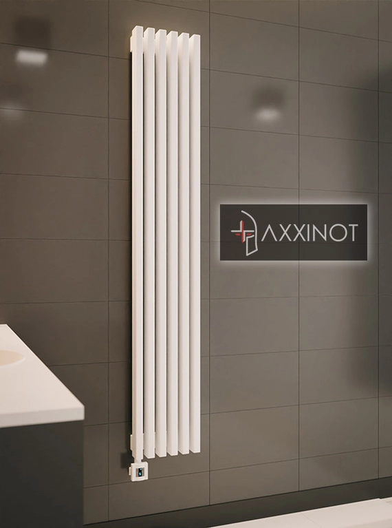 Axxinot Cardea VE 2000 - вертикальный электрический трубчатый радиатор высотой 2000 мм, белый