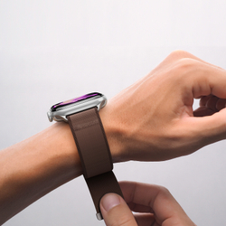 Ремешок коричневого цвета (Sienna) с магнитной фиксацией для смарт часов Apple Watch размером 42, 44, 45, 46, 49MM, серия Strap (YM Series) от Dux Ducis