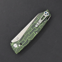 Нож Аллигатор / Alligator зеленый (со шпеньком)