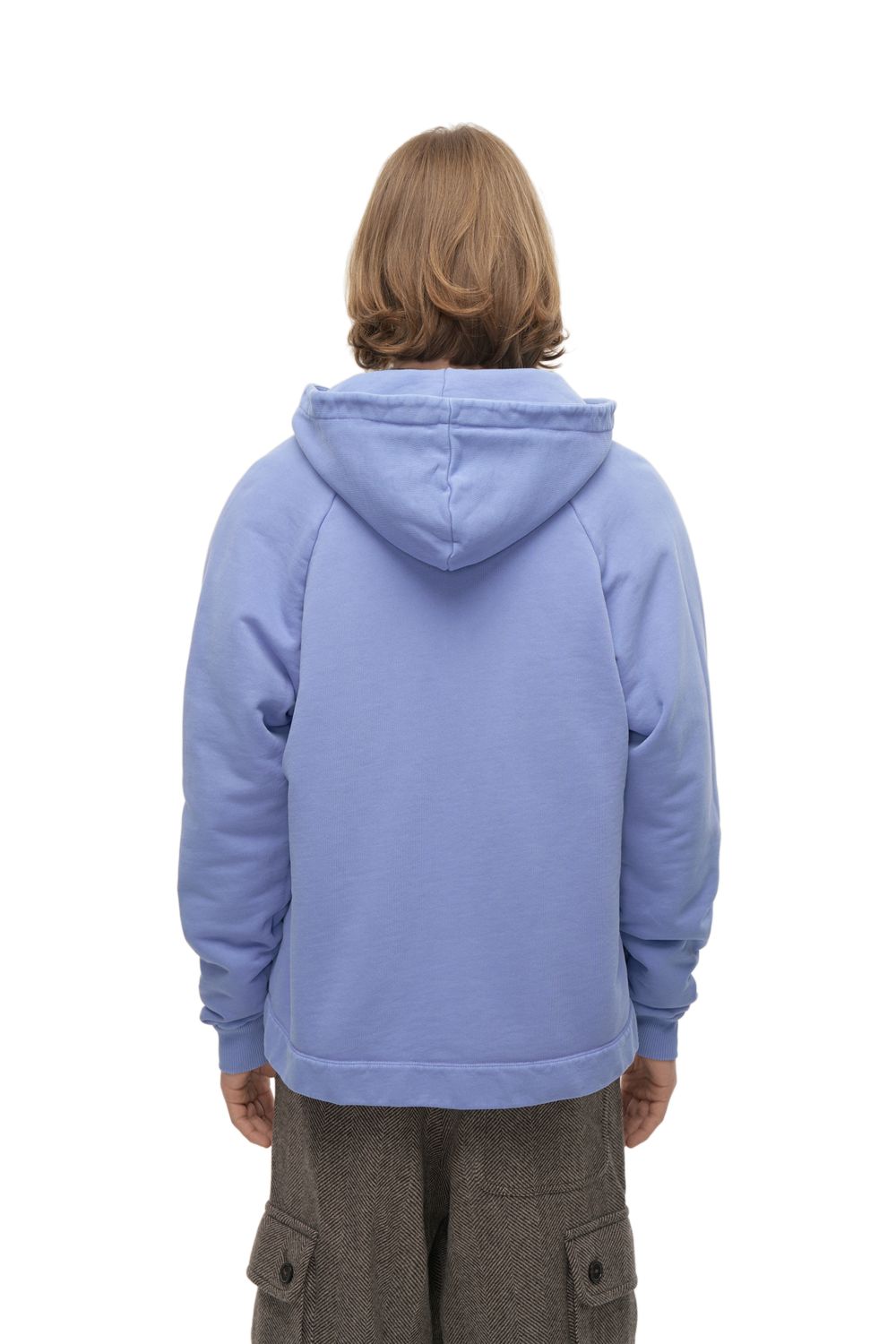 Худи на молнии Ash Lilac Patched