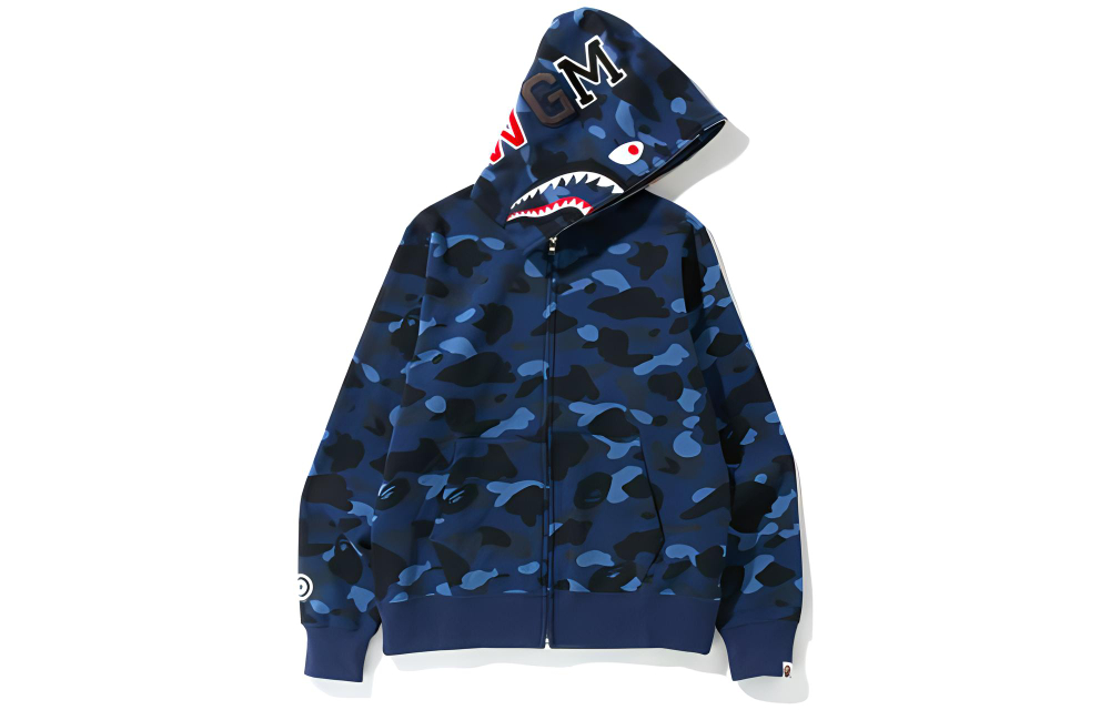 A Bathing Ape Color Camo Shark Full Zip