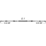 Трос Управления газ-реверс EC-033 (C2) (F02) 10 футов(3.05м) (за пару)