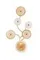 Светильник настенный светодиодный NewRgy W2895A/7 SPRAY PAINT BRASS+CLEAR+AMBER, 7×15 Вт, латунный и янтарный