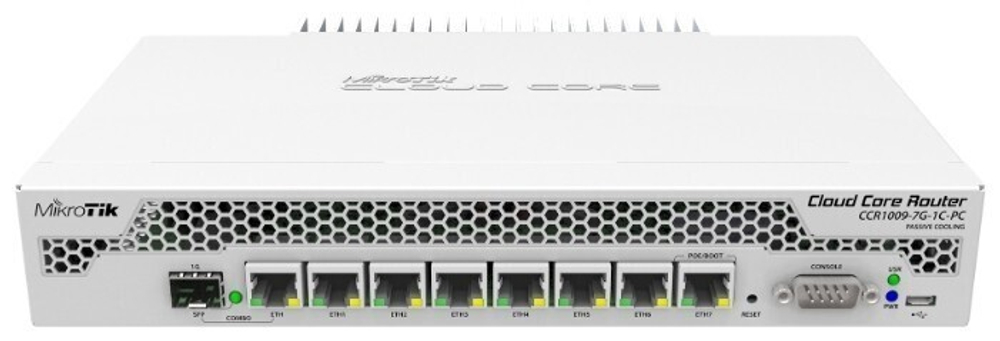 Маршрутизатор (роутер) MikroTik CCR1009-7G-1C-PC