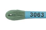 Мулине Gamma 100% хлопок, цв.3063 св.изумруд, 24 мотка по 8 метров
