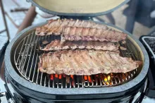 Керамический угольный гриль Primo Oval Family All-In-One, 38х56 см, с ножками и столиками