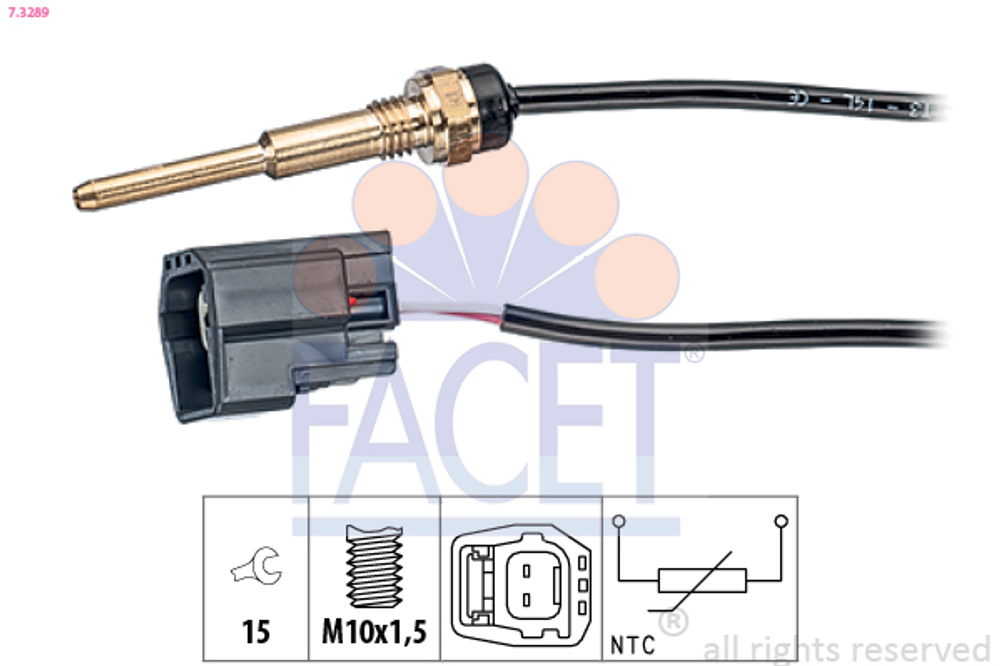 FACET - 73289-FAC - Sensor, coolant temperature