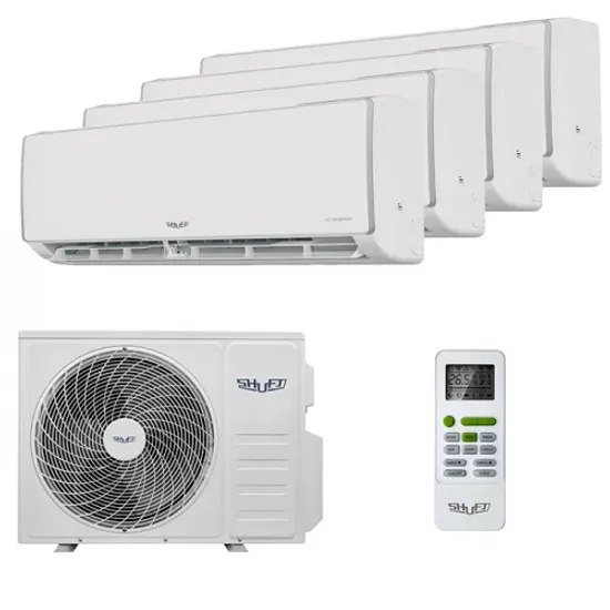Мультисплит система на 4 комнаты Shuft SFMS/I-09 HB FMI/N8/In/white x 4 / SFMO/I-32 FMI-4/N8/Out