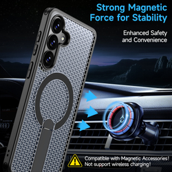 Прозрачный чехол Mesh Pro Magnetic Case для Samsung Galaxy S26