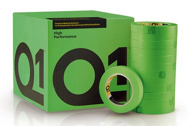 Малярная Лента Водостойкая Q1® High Performance 18мм - 50 метров, 110°С (зеленая)