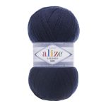 Пряжа Alize (Ализе) Lana Gold 800 / уп.5 мот. по 100 г, 800м, 058 темно-синий A